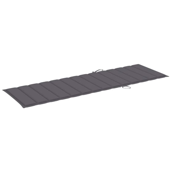 Ξαπλώστρα VidaXL από Μπαμπού 200x130x24-87 cm - Ανθρακί/Καφέ image 5