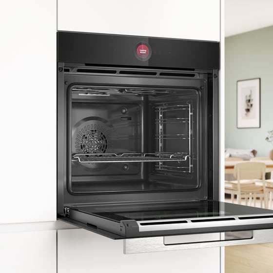 BOSCH HBG7241B1 71 Lt Μαύρο Εντοιχιζόμενος Φούρνος Άνω Πάγκου image 1