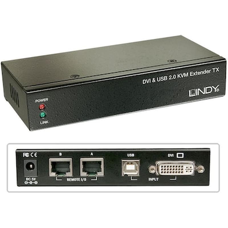 LINDY Switch Kvm Lindy 39377 Ca6 Kvm Extend Dvi Usb Audio 50m Extend Dvi Usb 2 50m Cat6