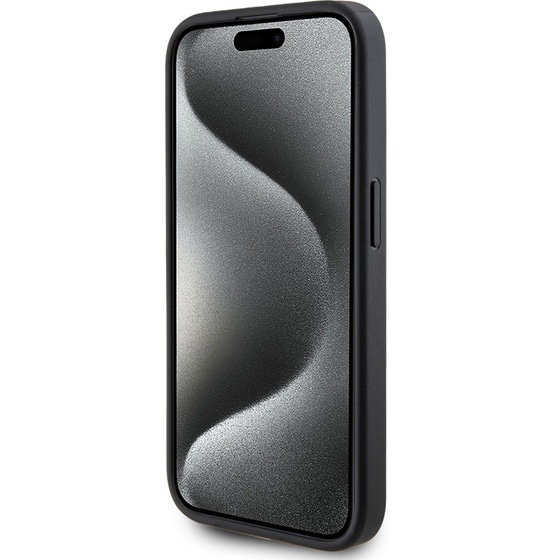 Θήκη Apple iPhone 15 Pro - Guess 4g Logo Collection Magsafe Ring Stand Hard Case - Μαύρο image 4