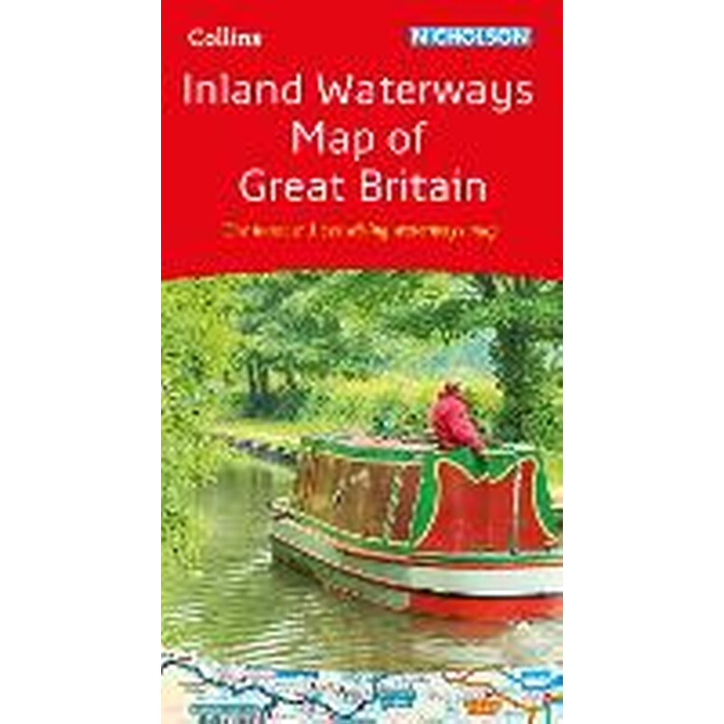 Collins Nicholson Inland Waterways Map of Great Britain