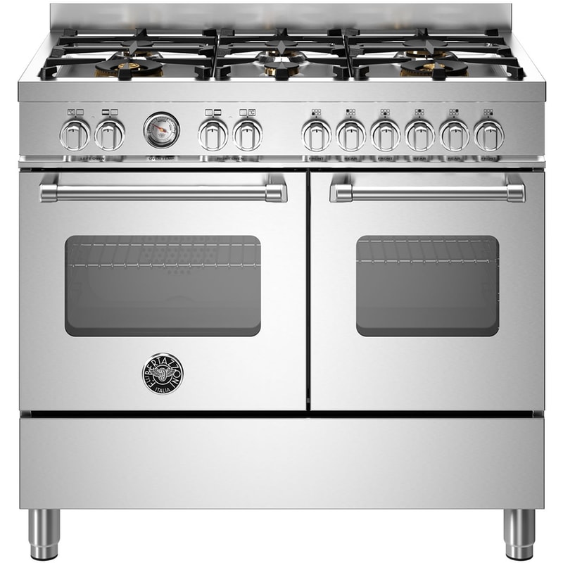BERTAZZONI MAS106L2EXT 58/46 Lt Inox Μεικτή Κουζίνα Φυσικού Αερίου