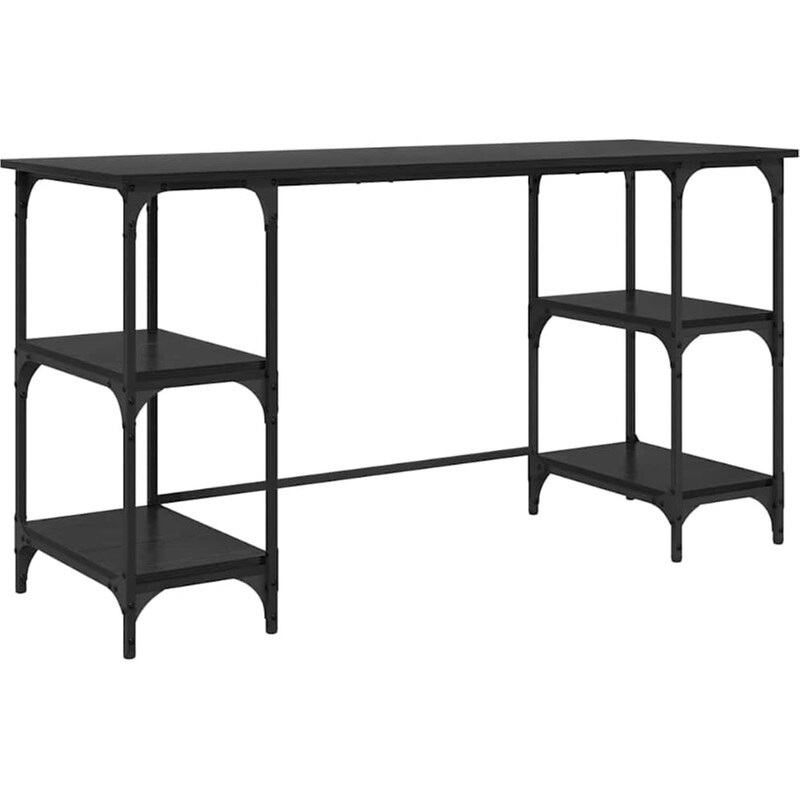 Γραφείο VidaXL από Επεξεργασμένο Ξύλο 140x50x75 cm - Μαύρη Οξιά