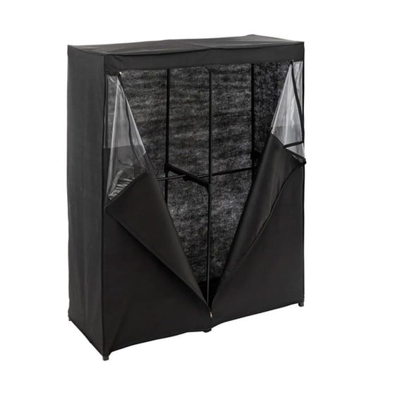 Φορητή Ντουλάπα 5five Simply Smart 193562 Υφασμάτινη 120x49x163 cm - Μαύρη image 1