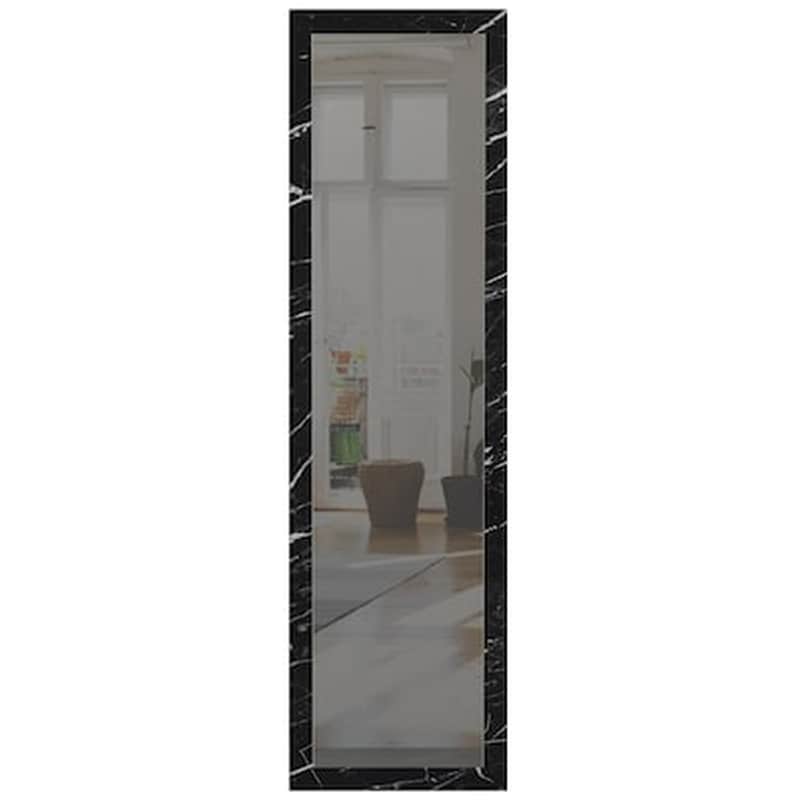 Διακοσμητικός Καθρέφτης Τοίχου Welhome Ξύλινος Bendir 45×160 cm – Μαύρο