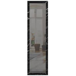 Διακοσμητικός Καθρέφτης Τοίχου Welhome Ξύλινος Bendir 45x160 cm - Μαύρο