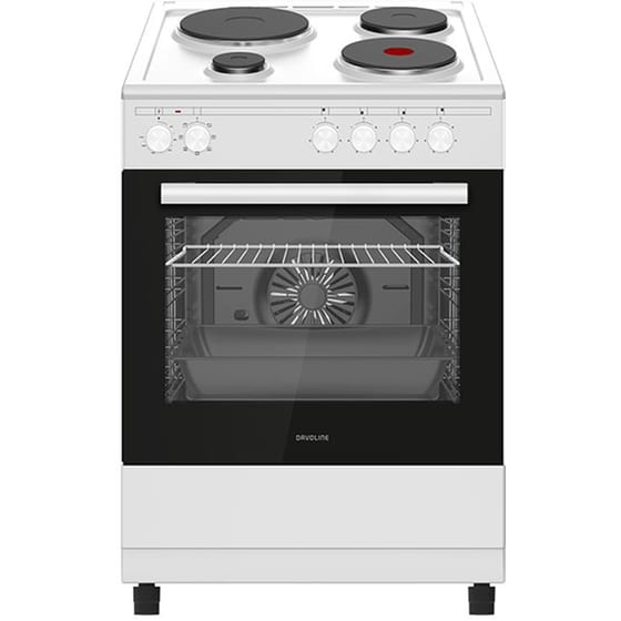 DAVOLINE ESFC 800 WH80 Lt Λευκό Ηλεκτρική Κουζίνα Εμαγιέ image 0