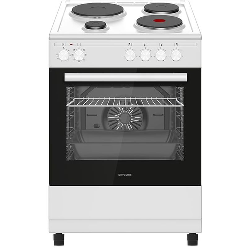 DAVOLINE ESFC 800 WH80 Lt Λευκό Ηλεκτρική Κουζίνα Εμαγιέ
