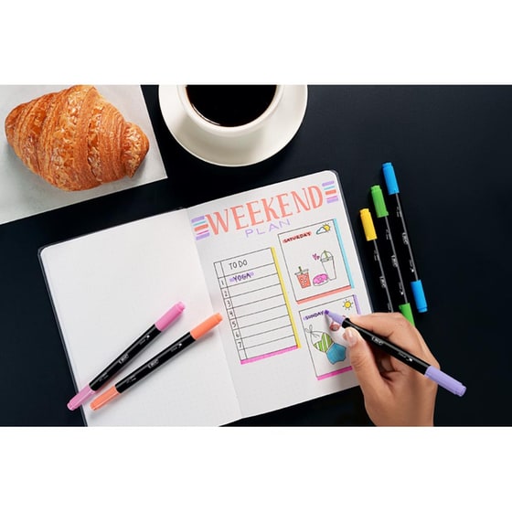 Μαρκαδόροι Υπογράμμισης BIC Highlighter Dual Tip (6 Τεμάχια) image 3
