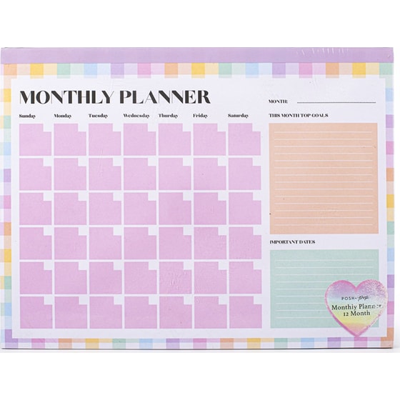 Organizer Planner Monthly Posh+Pop image 0