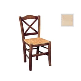 Καρέκλα Woodwell Άβαφη Με Ψάθα Αβίδωτη C9871 - Καφέ