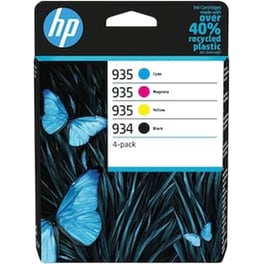HP InkJet 934/935 Κυανό / Ματζέντα / Κίτρινο / Μαύρο Πακέτο 4 Μελανιών Εκτυπωτή 6zc72ae