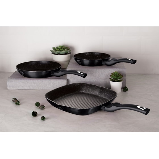 Σετ Τηγάνια BERLINGER HAUS BH-6904 3 τμχ Μαύρο image 1