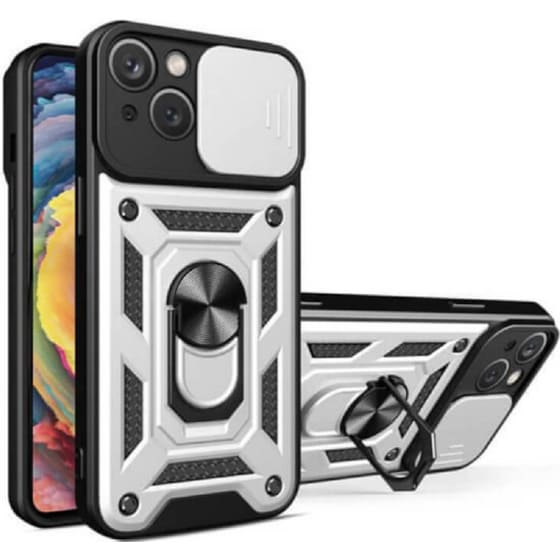 Θήκη Apple iPhone 14 - Bodycell Armor Slide - Ασημί image 0