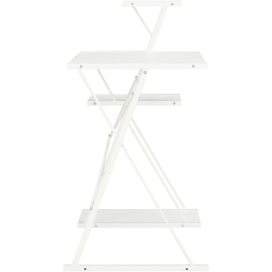 Γραφείο Βιβλιοθήκη VidaXL από Μοριοσανίδα 116x50cm - Λευκό image 1