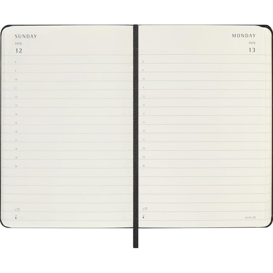 Ημερολόγιο Ημερήσιο Moleskine 2026 12Μ Pocket Black Hard image 3
