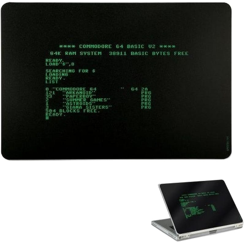 SpeedLink Lares Commodore αυτοκόλλητο για Laptop 15 Μαύρο