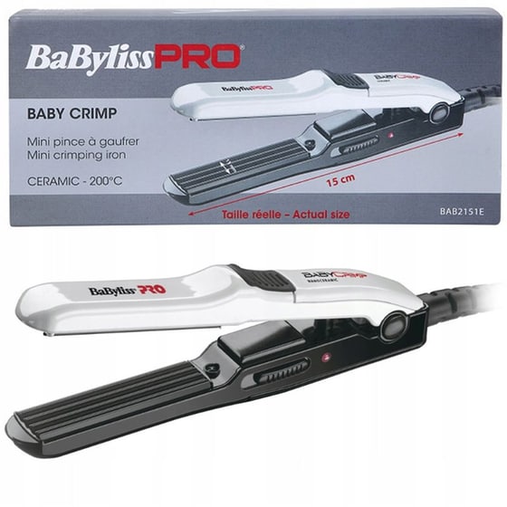 Τοστιέρα Μαλλιών BABYLISS PRO Baby Crimp Ceramic BAB2151E Λευκό image 3