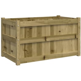 Ζαρντινιέρα VidaXL από Μασίφ Ξύλο Πεύκου 90x50cm - Καφέ