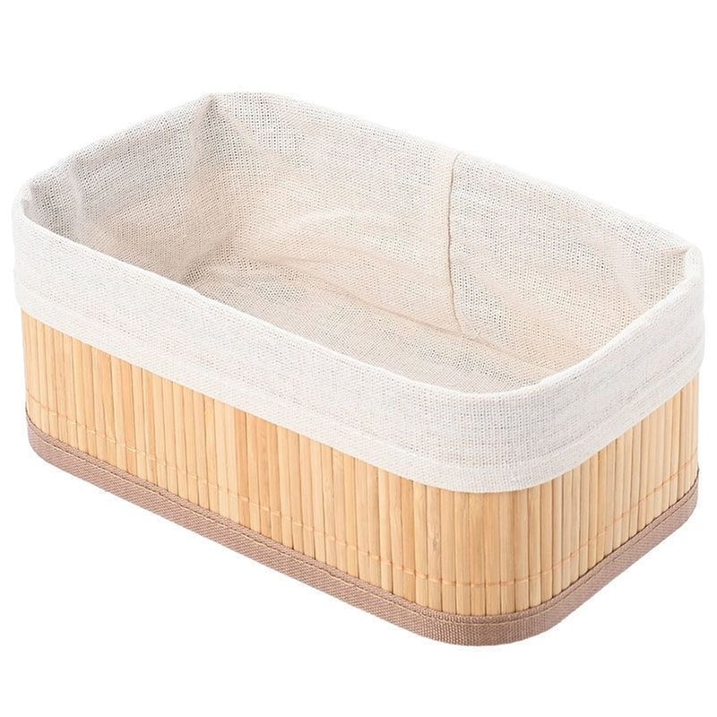 ΕSTIA Καλάθι Αποθήκευσης Estia Bamboo Essentials 02-19655 24.5x15x10 cm - Μπεζ