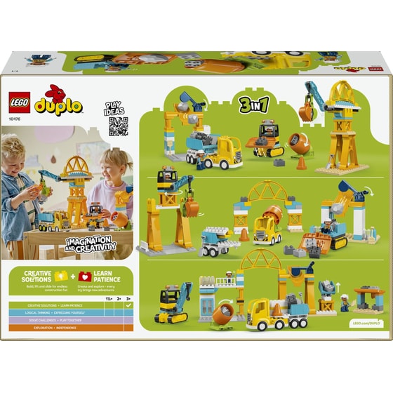 LEGO® DUPLO® Town 3 σε 1 Εργοτάξιο Οικοδομής και Οχήματα (10476) image 8