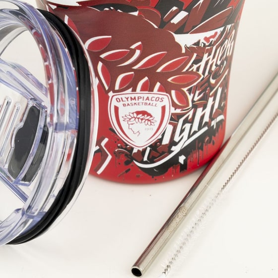 Κούπα Θερμός Καφέ Estia Home Art Save the Aegean Olympiacos BC Edition Together We Fight 350ml image 2