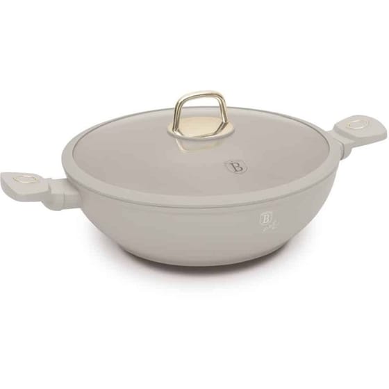 Αντικολλητικό Τηγάνι WOK BERLINGER HAUS BH-8065 30 cm Μπεζ image 0