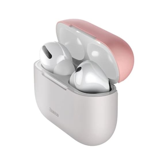 Θήκη Ακουστικών Baseus Silica Gel WIAPPOD-BBZ4G για Apple AirPods Pro - Rose/Grey image 0