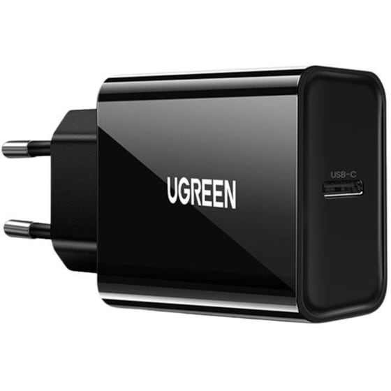 Φορτιστής Πρίζας Ugreen Fast Charger PD 3.0 USB-C 20W - Μαύρο image 1