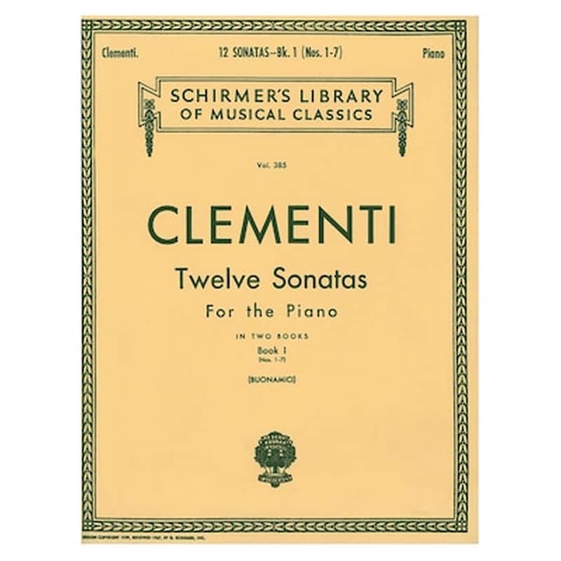 Βιβλίο Για Πιάνο G. Schirmer Clementi - 12 Sonatas, Vol.1 MRK0061514