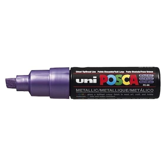 Μαρκαδόρος Uni Posca Pc-8k Metallic Violet image 0