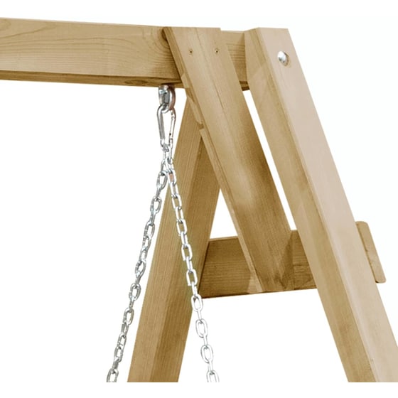 Κούνια Κήπου VidaXL από Ξύλο 205x150x157 cm - Καφέ image 3