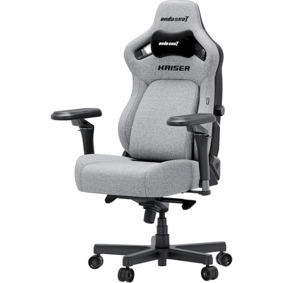 Καρέκλα Gaming Anda Seat Kaiser 4 V2 XLarge με 6D Μπράτσα Υφασμάτινη - Γκρι image 3