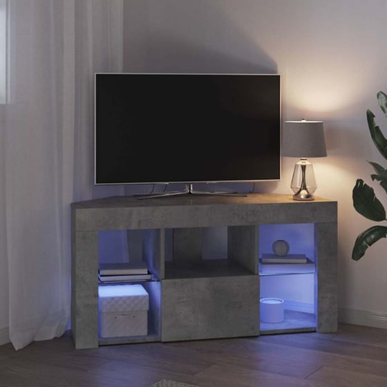 Έπιπλο Τηλεόρασης VidaXL Γωνιακό με LED 100 x 40 x 50 cm - Γκρι image 3