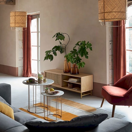Έπιπλο Τηλεόρασης Spitishop MDF 140x40x50cm - Καφέ image 4