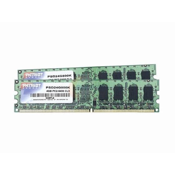 Μνήμη Ram Σταθερού Ddr2 4gb Patriot Memory Pc6400 Dc 2 X 2 Gb 800 Mhz image 0