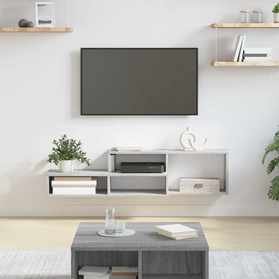 Έπιπλο Τηλεόρασης VidaXL Επιτοίχιο 120 x 25 x 28,5 cm - Γκρι image 1