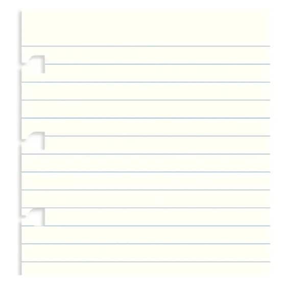 Ανταλλακτικά Φύλλα Ημερολογίου Filofax Pkt Notes White Ruled Filofax image 2