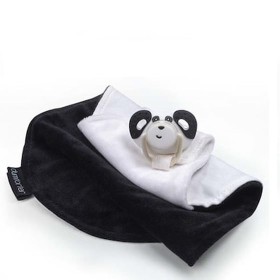Dumforter Πιπίλα  - Μασητικό Και Πανάκι Παρηγοριάς 3 Σε 1 Pepper The Panda (0-18 Μηνων ) image 0