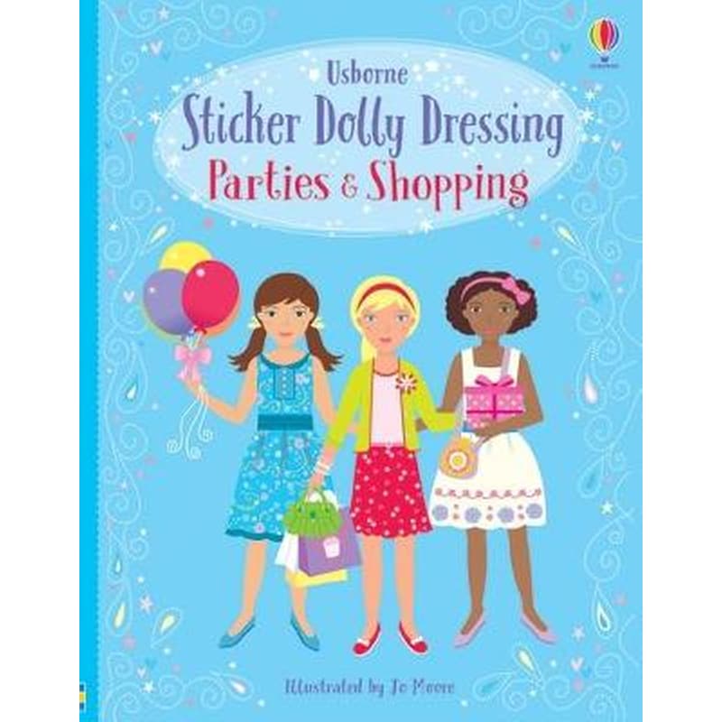 Sticker Dolly Dressing Parties Shopping