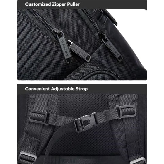 Τσάντα Laptop Bange 2603 15.6" Αδιάβροχη - Μαύρο image 8