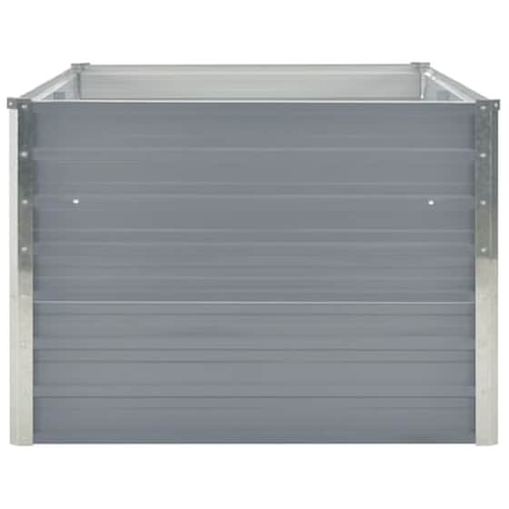 Vidaxl Ζαρντινιέρα Ψηλή Γκρι 160 X 80 X 45 Εκ. Γαλβανισμένος Χάλυβας image 5