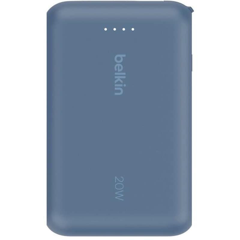Powerbank Belkin BoostCharge 10.000mAh με Ενσωματωμένο Καλώδιο - Blue