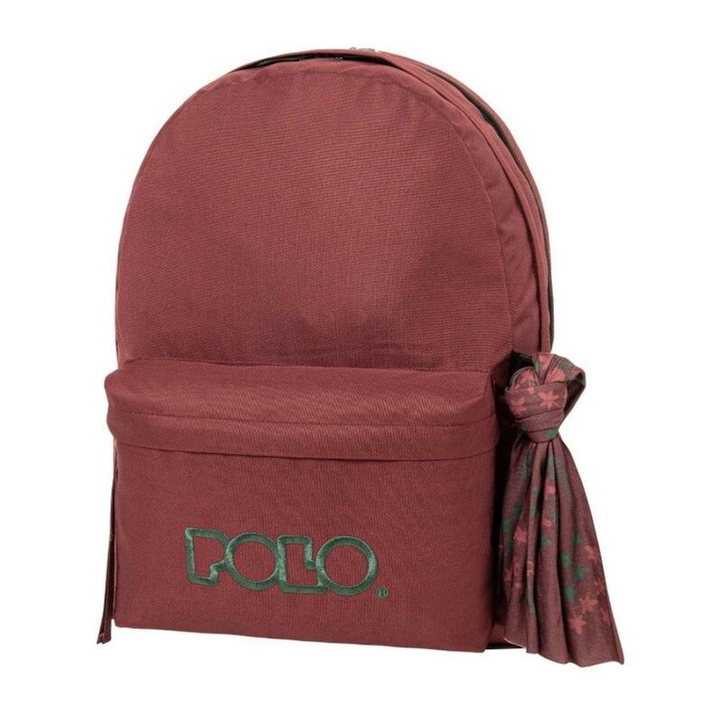 Τσάντα Polo Πλάτης Original Double Scarf Μπορντώ-Λαδί