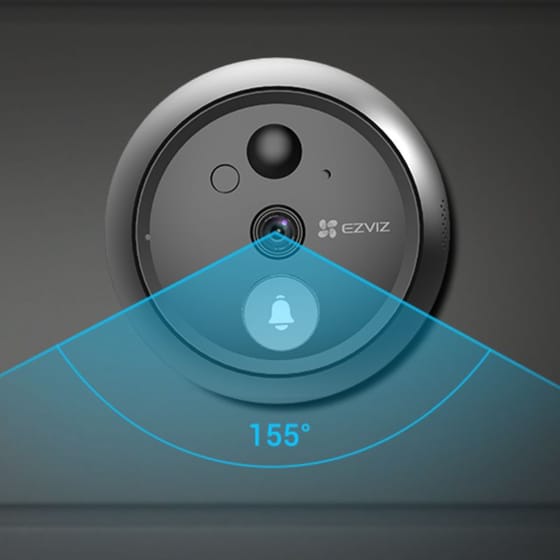 Κουδούνι Πόρτας EZVIZ Smart HP4 με Εσωτερική Οθόνη - Μαύρο image 2