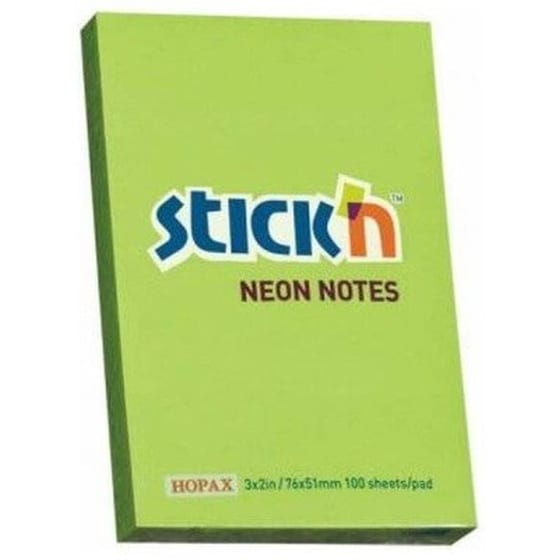 ΑΥΤΟΚ.ΧΑΡΤ.76Χ50ΜΜ ΝΕΟΝ ΠΡΑΣΙΝΟ 100 image 0