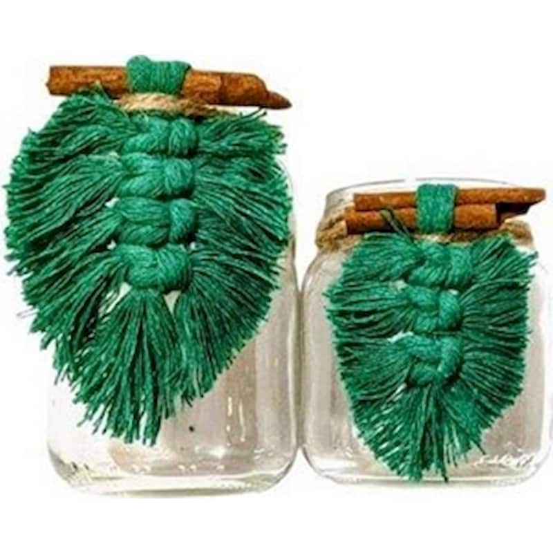 FEELBOHO Σετ Boho Γυαλα Ρεσω Χριστουγεννιατικο Πρασινο