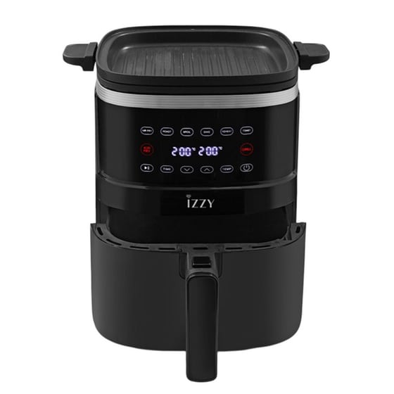 IZZY IZ-8241 με Αποσπώμενο Κάδο 1400 W 5 L Μαύρο Φριτέζα Αέρος & Grill image 2