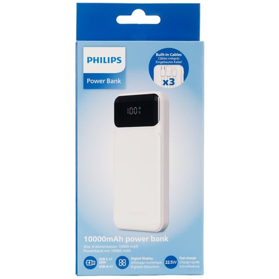 Powerbank Philips DLP1922 10.000mAh - Λευκό image 6