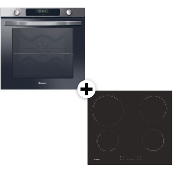 CANDY FXIDC X615 & CH64CCB/4U2 80 Lt Inox Eντοιχιζόμενο Σετ Φούρνος και Εστία image 0